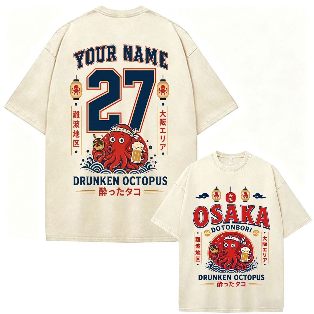 Vintage Fashion Osaka - 오사카 도톤보리 음주 문어 재미있는 밈