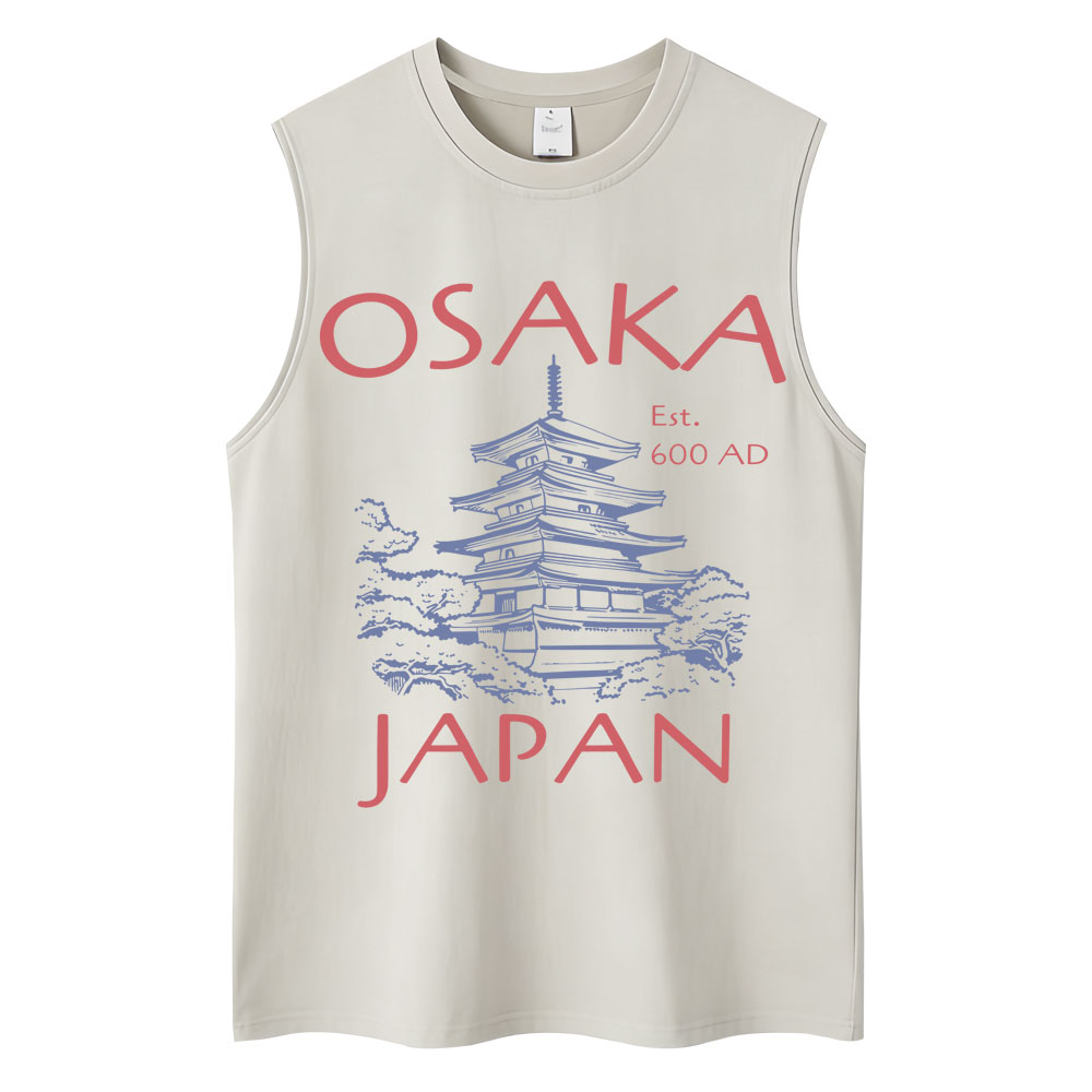 Vintage Fashion Osaka - 일본 스타일 오사카 탑스탑 워싱 탱크탑