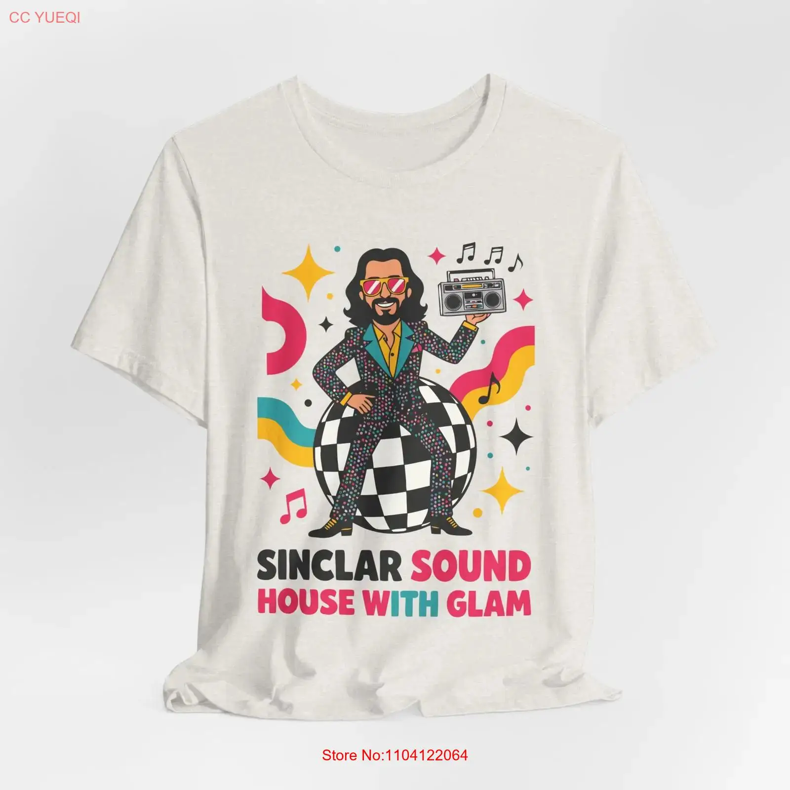 Vintage Vibes Fashion - Bob Sinclar Disco Vibes 티셔츠 복고풍
