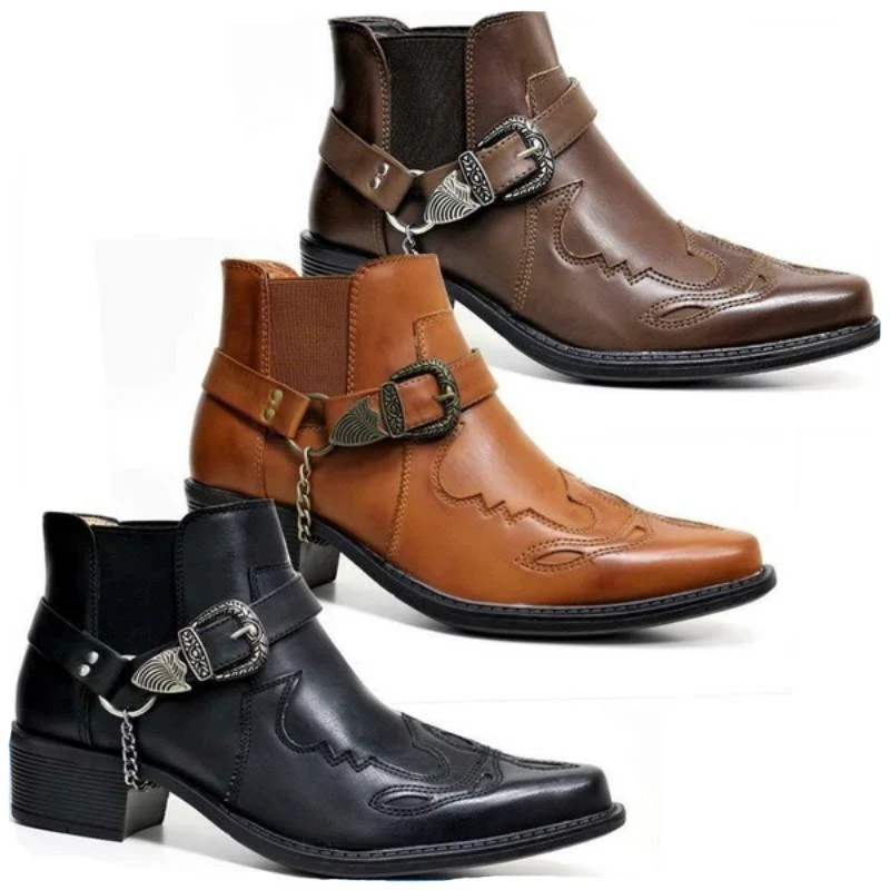 Vintage Fashion For Men - 2026 남성용 빈티지 카우보이 부츠 가죽