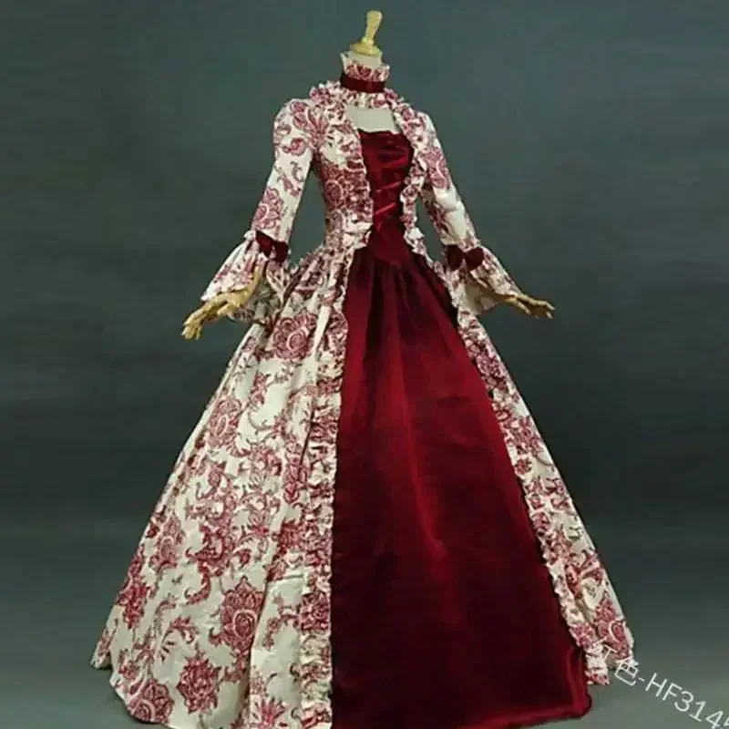 Vintage Fashion Dress - 중세 르네상스 플러스 사이즈 고딕 코스프레