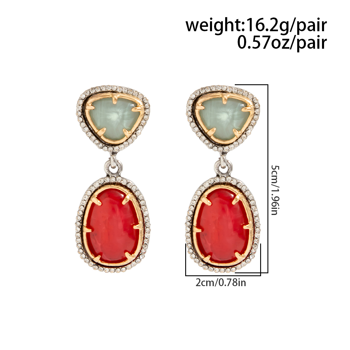 잉게사이트.클래식 레트로 스타일의 라인스톤 장식 기하학 - Z Vintage Fashion 리뷰 및 가격