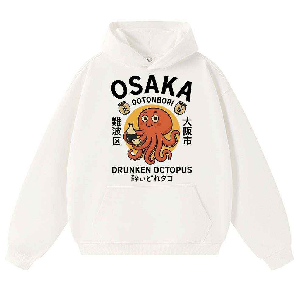 일본식 술취한 문어 오사카 그래픽 후드티 도톤보리 남성 - Vintage Fashion Osaka 리뷰 및 가격