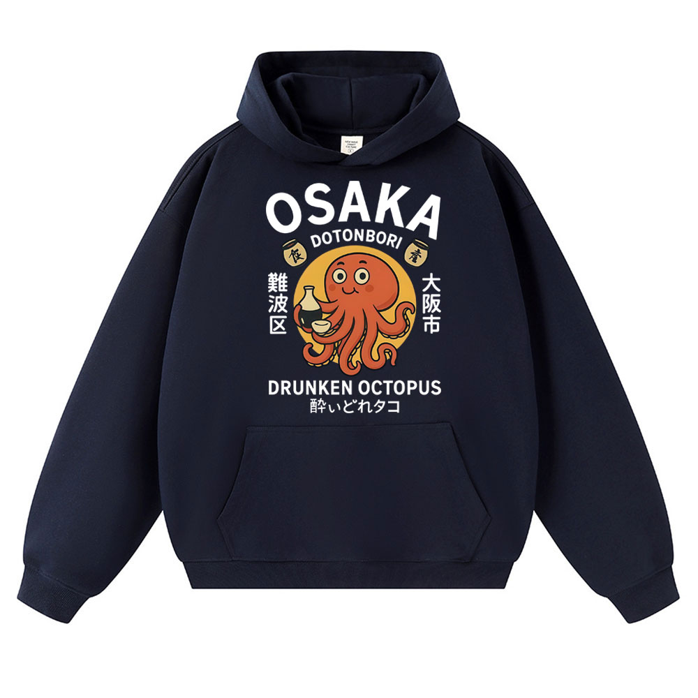 일본식 술취한 문어 오사카 그래픽 후드티 도톤보리 남성 - Vintage Fashion Osaka 리뷰 및 가격