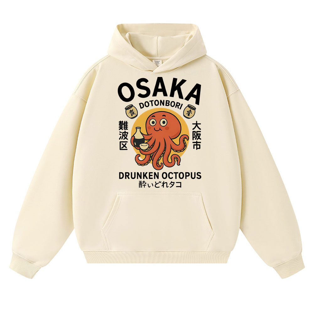 일본식 술취한 문어 오사카 그래픽 후드티 도톤보리 남성 - Vintage Fashion Osaka 리뷰 및 가격