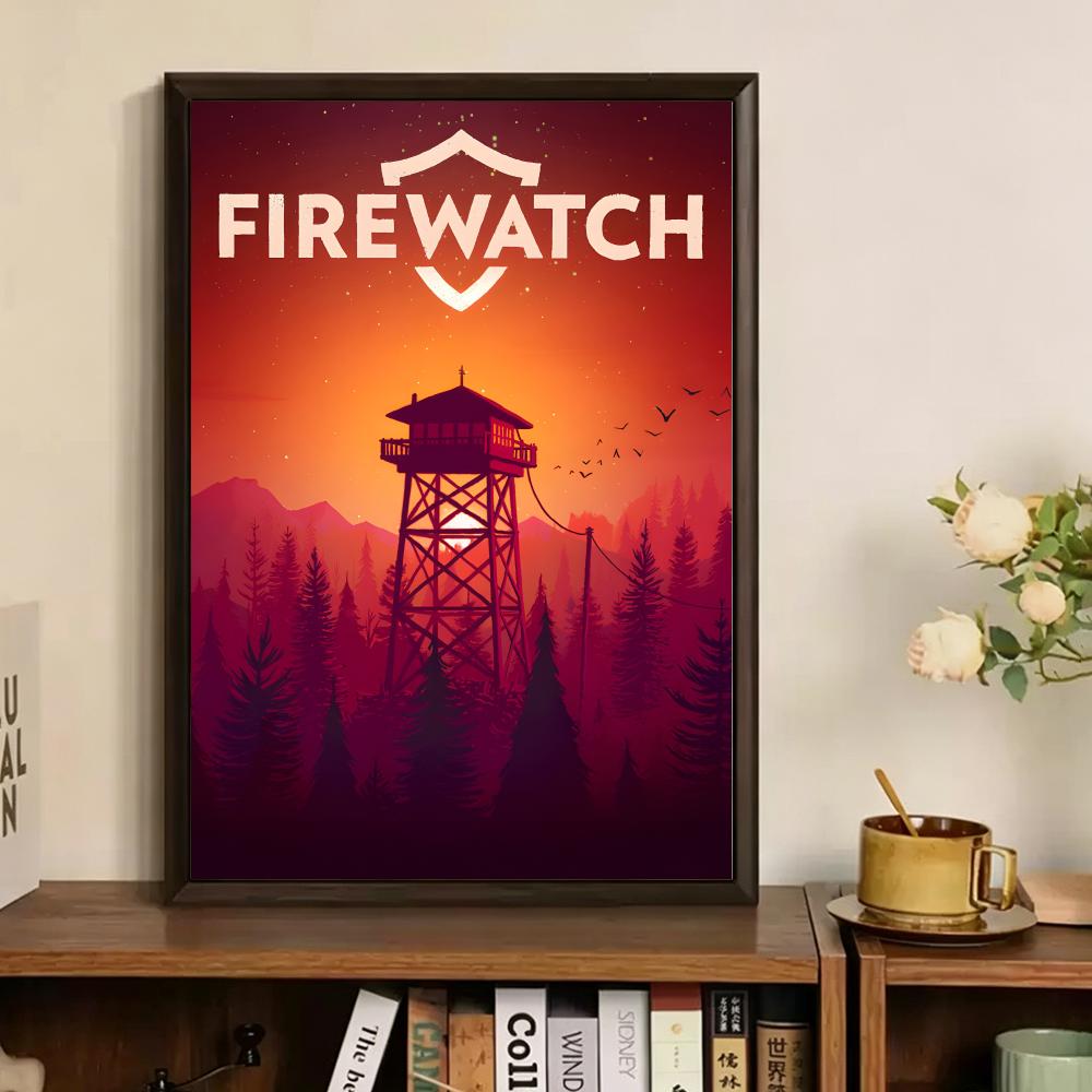 비디오 게임 F-Firewatch 그림 캘리그라피 빈티 - Vintage Vogue Fashion Poster 리뷰 및 가격