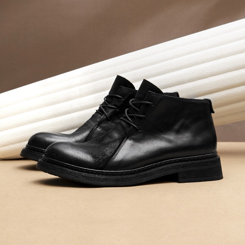 빈티지 남성용 천연 가죽 부츠 럭셔리 수제 2026 봄 - Vintage Fashion For Men 리뷰 및 가격