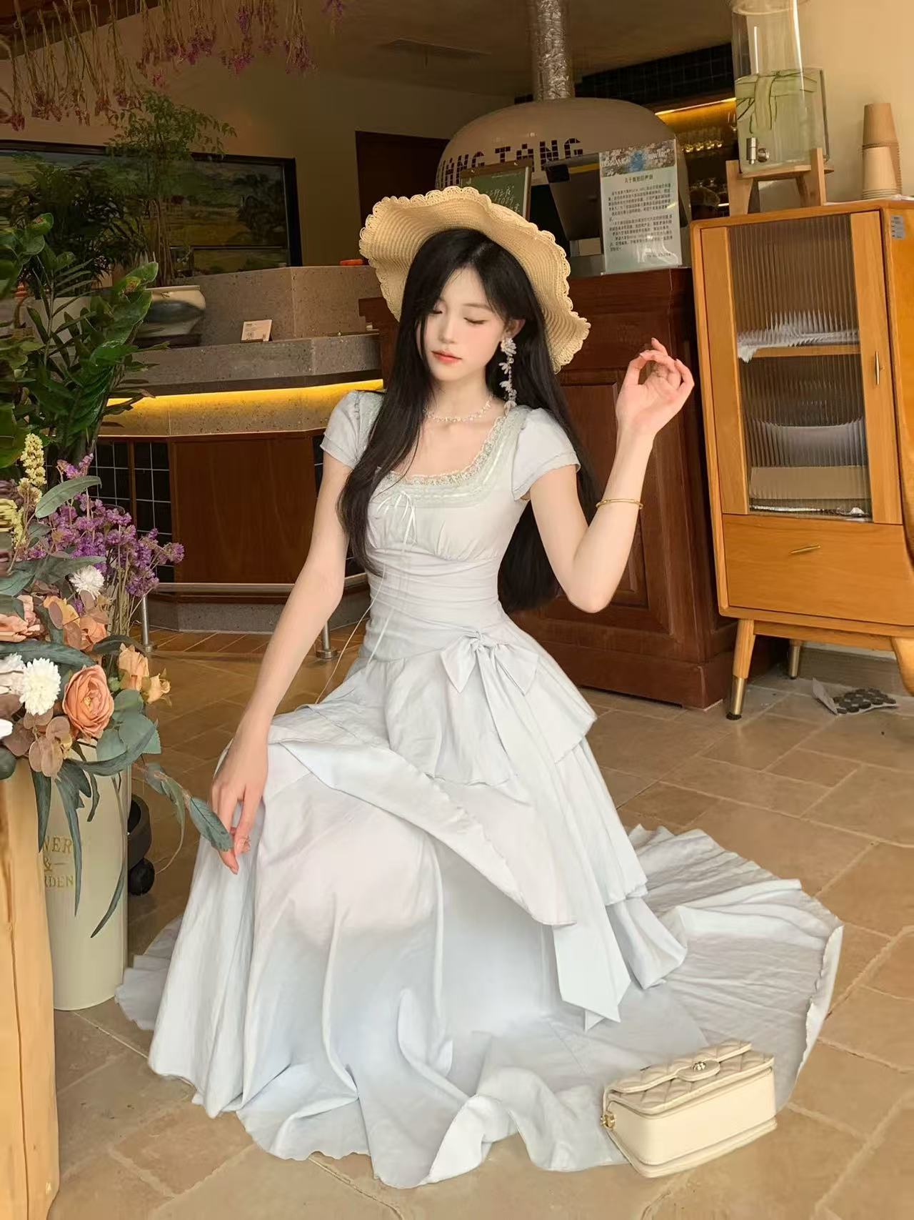 프랑스 우아한 빈티지 여름 여성 드레스 디자인 불규칙한 - French Vintage Fashion 리뷰 및 가격