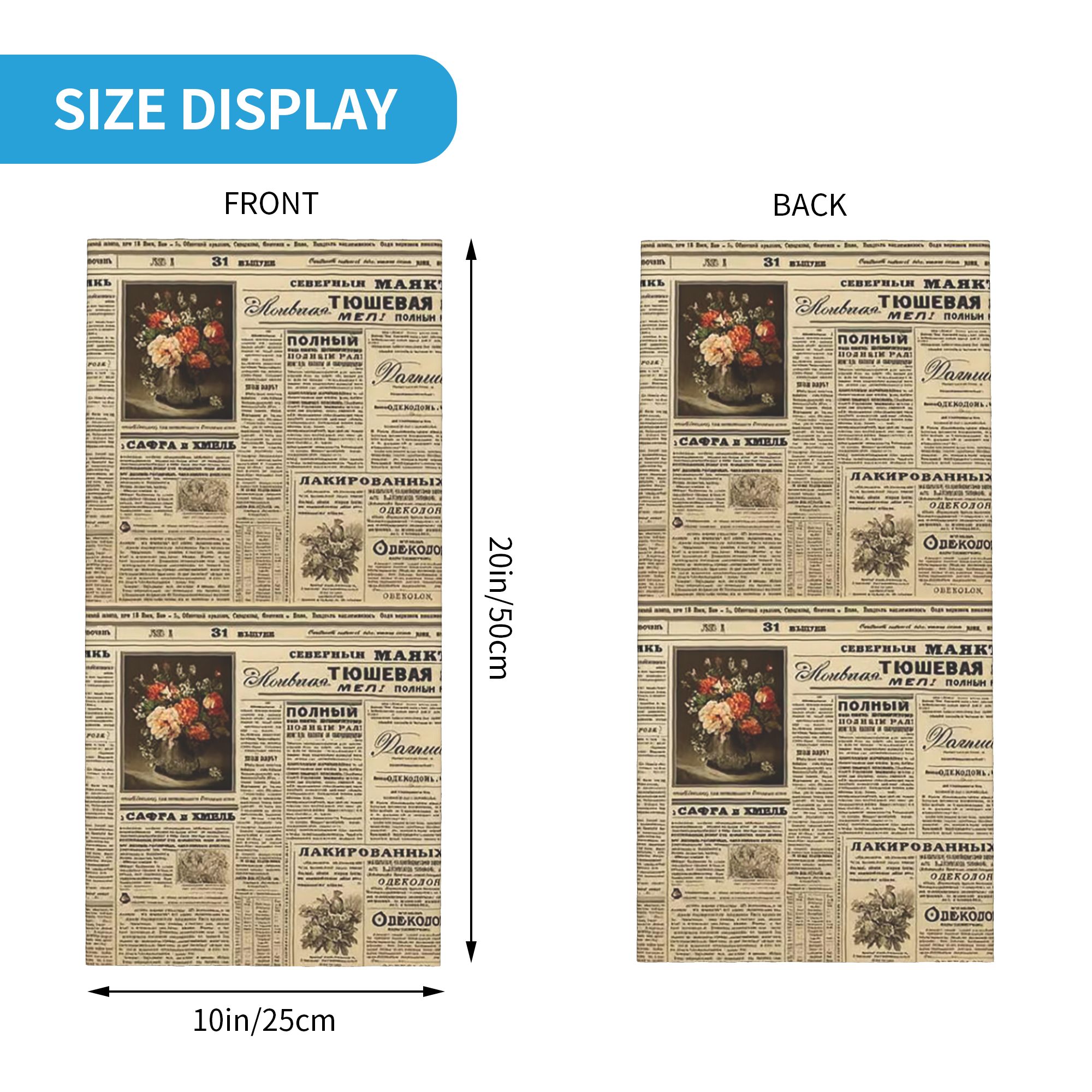 빈티지 신문 프린트 반다나 넥 커버 프린트 페이스 스카 - Vintage Fashion Newspaper 리뷰 및 가격