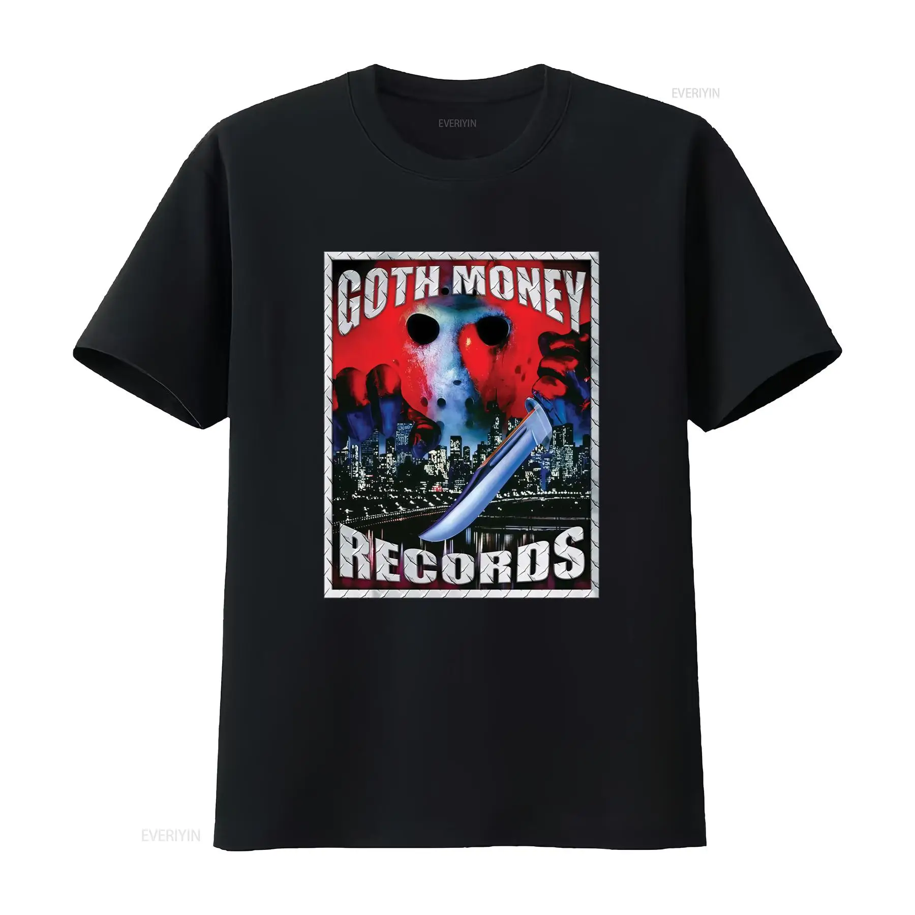 Goth Money Records 제이슨 로고 티셔츠  - Vintage Fashion Logo 리뷰 및 가격