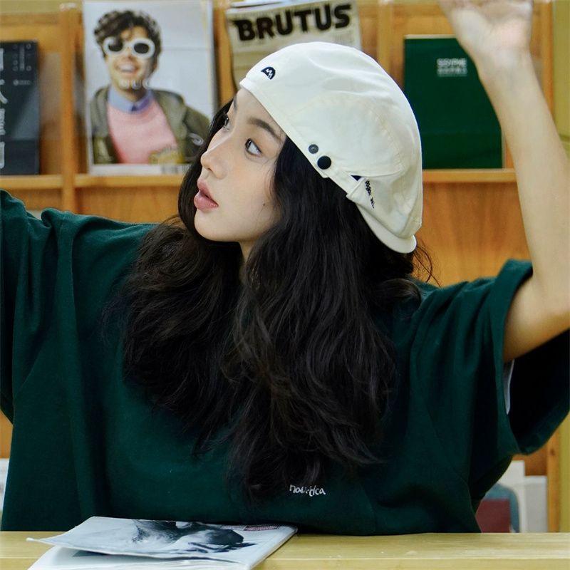 새로운 패션 데일리 출퇴근 베레모 여성용 다용도 화가  - Vintage Fashion Newspaper 리뷰 및 가격