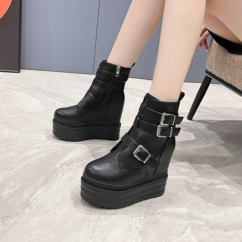 2025년 신상 13cm PU 여성용 가을 봄 모터사이 - Vintage Fashion Rome 리뷰 및 가격