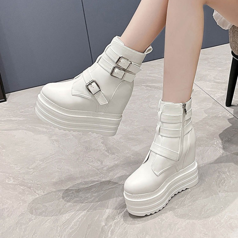 2025년 신상 13cm PU 여성용 가을 봄 모터사이 - Vintage Fashion Rome 리뷰 및 가격