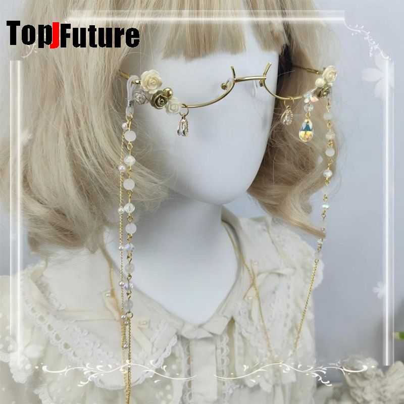 여성 하라주쿠 서브컬쳐 로리타 소녀 수제 요정 꽃무늬  - Vintage Fashion Subculture 리뷰 및 가격