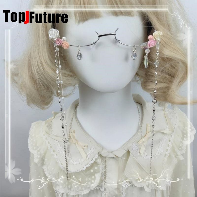 여성 하라주쿠 서브컬쳐 로리타 소녀 수제 요정 꽃무늬  - Vintage Fashion Subculture 리뷰 및 가격
