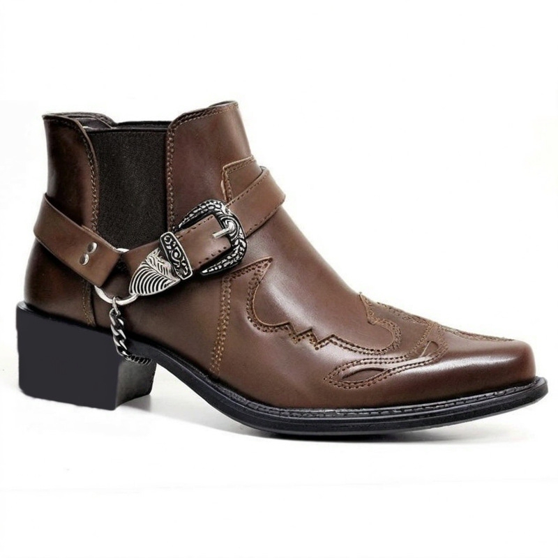 가을 패션, 남성용 빈티지 카우보이 부츠, 가죽 소재, - Vintage Fashion For Men 리뷰 및 가격