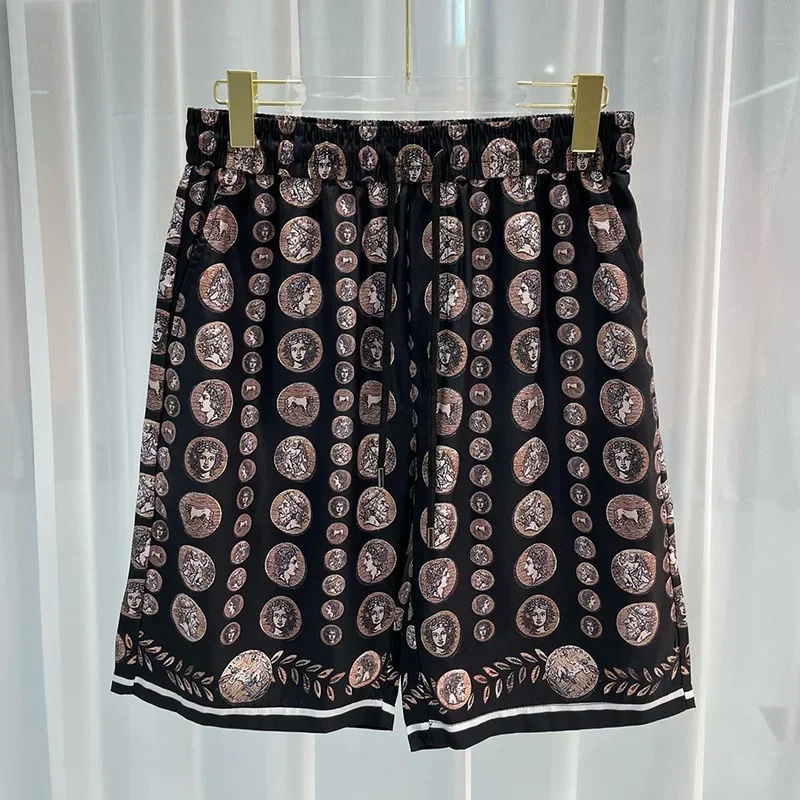로얄 럭셔리 남성 셔츠 세트 빈티지 패턴 캐릭터 프린트 - Vintage Fashion For Men 리뷰 및 가격